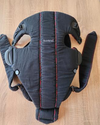 Marsupio neonato BABY BJORN  nero e rosso