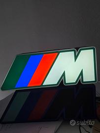 LAMPADA LED BMW M LIGHTBOX STAMPATA IN 3D
