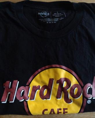 hard rock cafè new york shirt nera logo classico S