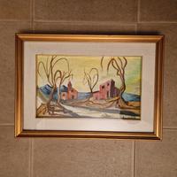 Dipinto paesaggio olio su tela