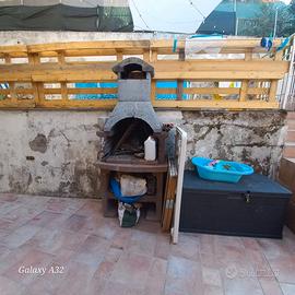barbecue da giardino in cemento 
