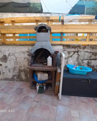 barbecue da giardino in cemento 