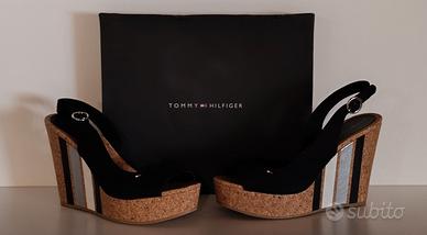 Tommy Hilfiger décolleté zeppa nere TG 40
