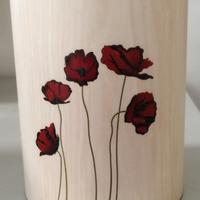 Urna Artistica in Legno “Papavero” – Art Funerale
