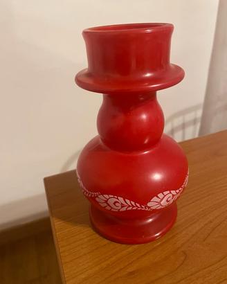 vaso in vetro vintage anni settanta