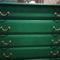 cassettone 4 cassetti in legno,stile vintage 