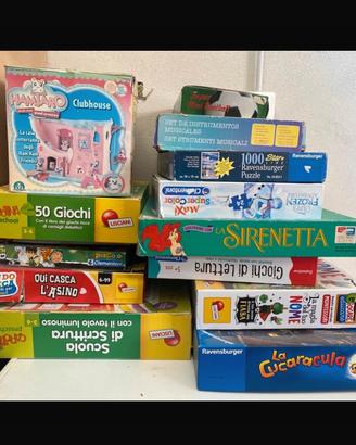 Vari giochi per bambini 3-10 anni