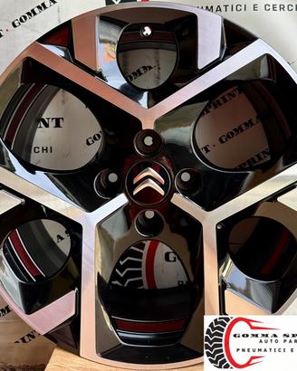 4 CERCHI IN LEGA ORIGINALI RAGGIO 17 CITROEN C3 C4