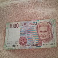 Banconota 1000 lire Montessori 3/10/1990
