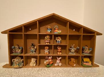 Casetta con set vintage Statuine