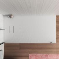 Piatto doccia 140x80 cm ultraslim bianco pietra