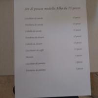 Set di posate modello Alba da 75 pezzi