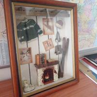 Quadro tridimensionale “Shadow Box” tema montagna/