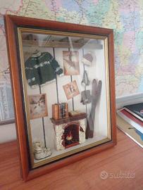 Quadro tridimensionale “Shadow Box” tema montagna/