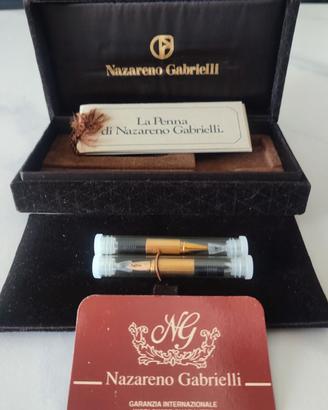 Nazareno Gabrielli 2 ricambi originali pennino 14k