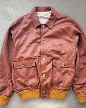 Giacca vintage in pelle stile militare type A-1