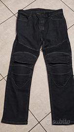 Pantaloni moto taglia L + protezioni removibili