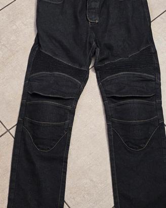 Pantaloni moto taglia L + protezioni removibili