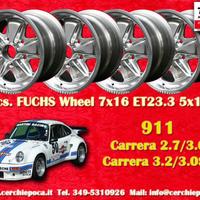 4 pz. cerchi Porsche Fuchs 7x16 ET23.3 911 -1989 9