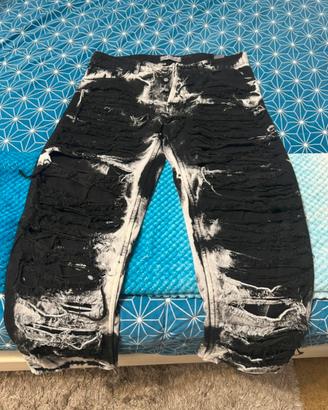 Jeans strappato nero