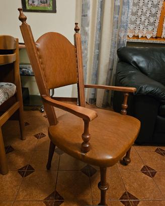poltrona sedia modernariato 