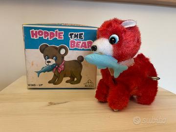 Cane carica a molla Hoppie The bear Made in JAPAN