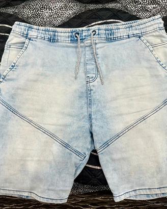 Bermudi a jeans per uomo taglia XXL