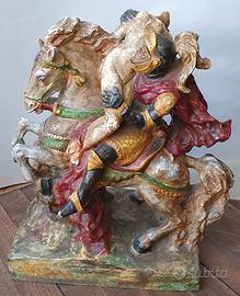 CERAMICA POLICROMA, RATTO DELLE SABINE, PRIMI '900