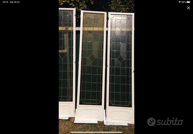 Porte in ferro  con vetri a piombo