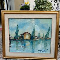 Quadro ad olio su tela firmato Marta
