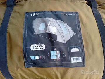 Tenda Quechua T6.2 6 posti – usata una sola volta