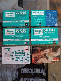 Schede telefoniche OMNITEL ANNI90/2000