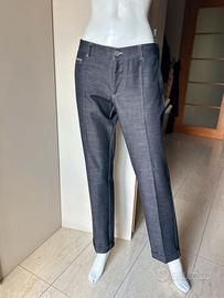 Pantalone Spago uomo neri elegante M