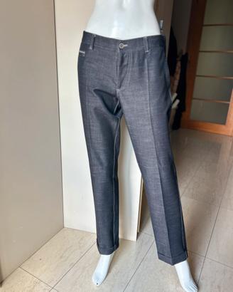 Pantalone Spago uomo neri elegante M