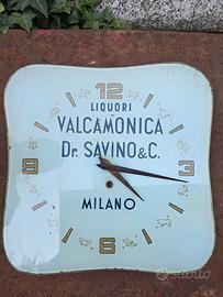 Orologio in vetro liquori Valcamonica
