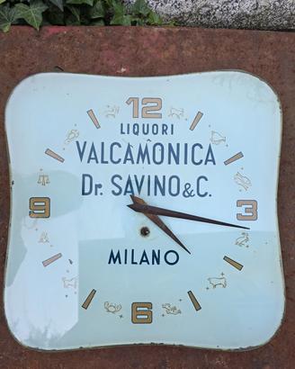 Orologio in vetro liquori Valcamonica