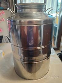 bidone per olio in acciaio inox 