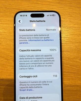 Iphone 15 pro 256 - 3 mesi di vita