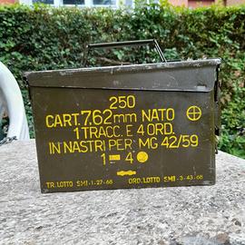 CASSETTA PORTAMUNIZIONI MILITARE, CARTUCCERA