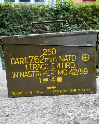 CASSETTA PORTAMUNIZIONI MILITARE, CARTUCCERA