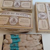 set 30 matasse filo di scozia Bruna qualità extra