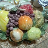 Frutta vassoio centro tavola mobile casa dipinto