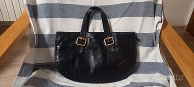 Borsa in Pelle nera a tracolla