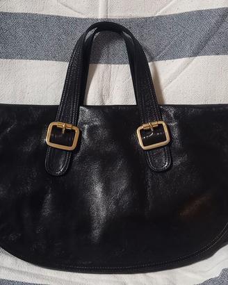 Borsa in Pelle nera a tracolla