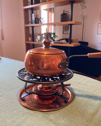 Set fonduta in rame - Stockli Nestal Swiss Made