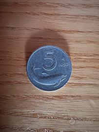 Moneta 5 Lire 1952 Repubblica Italiana