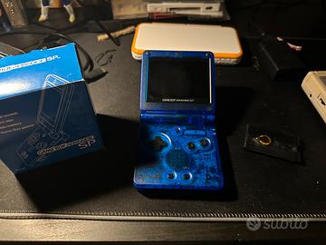 Game boy advance sp lcd ips ezflash custom shell