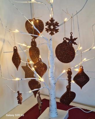 Decorazioni piatte albero di Natale da appendere