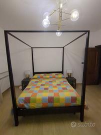 Letto a baldacchino Goa Maison du Monde + rete