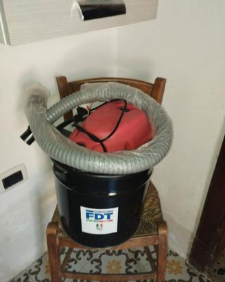 Aspiracenere e sacco di pellet